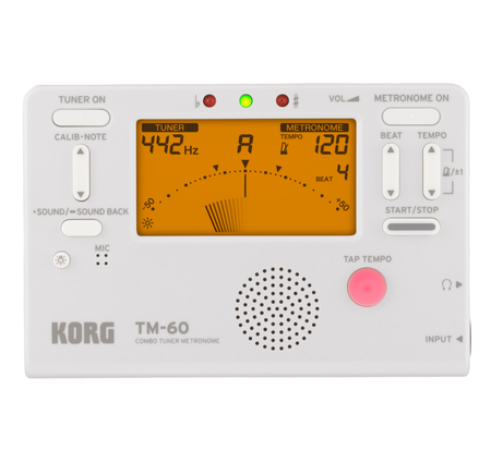 Korg TM-60 Tuner/Metronome White