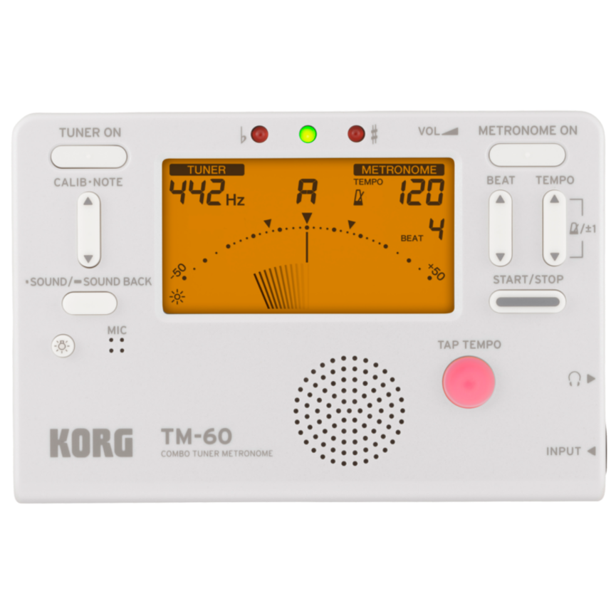 Korg TM-60 Tuner/Metronome White