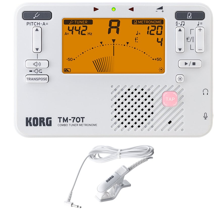 Korg TM-70C Tuner and Metronome with Contact Microphone