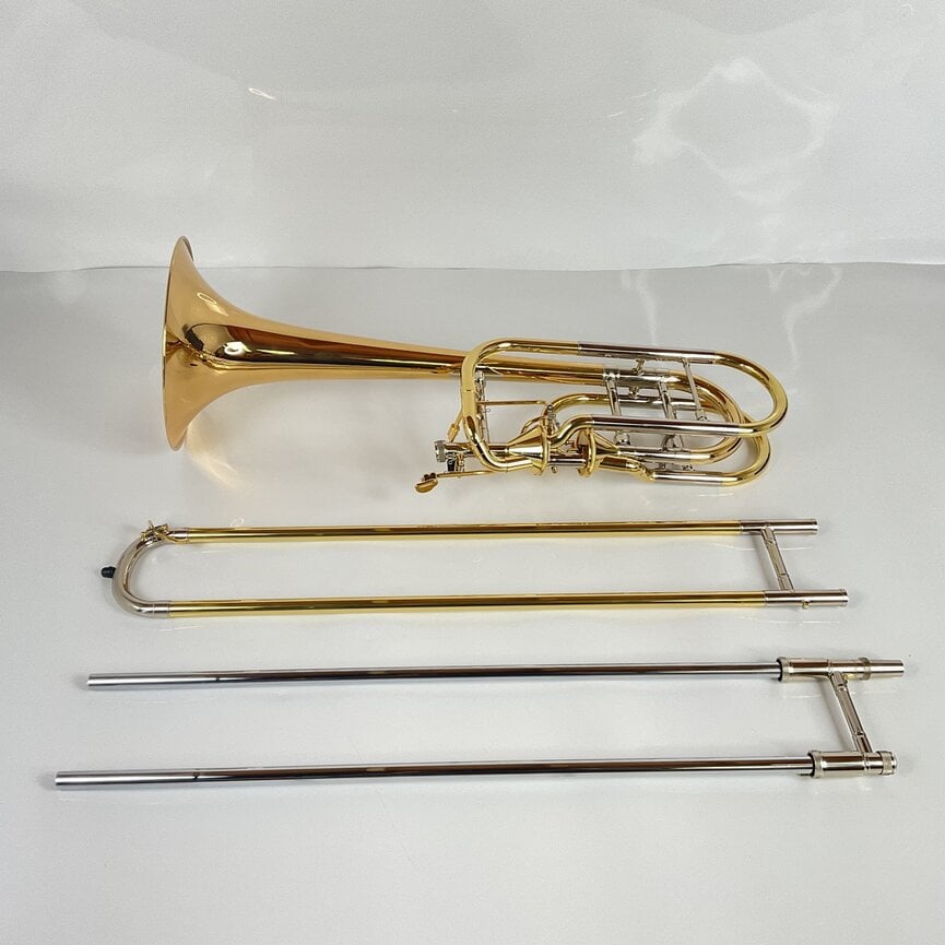 Used XO 1240RL-T Bb/F/Gb/D Bass Trombone (SN: EB01539)