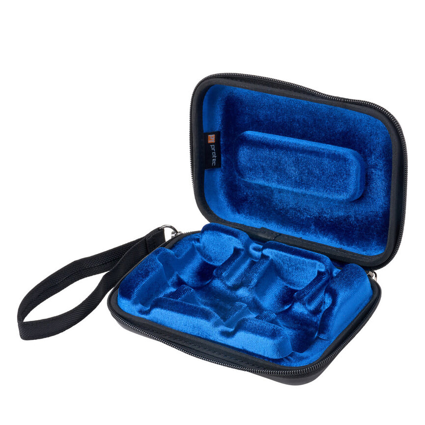 Protec BM222 Trombone Mouthpiece Case - Micro Zip, 4-Piece Black