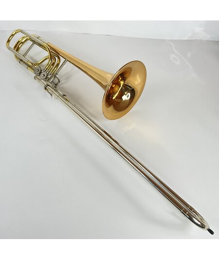 Used Mack Brass Bb/F/Gb/D Bass Trombone (SN: 042)