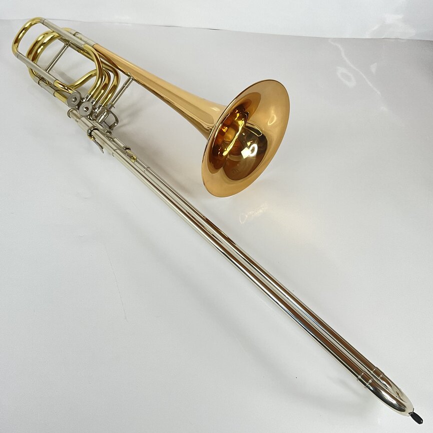 Used Mack Brass Bb/F/Gb/D Bass Trombone (SN: 042)