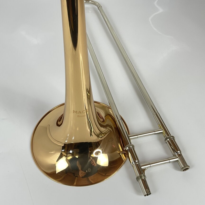 Used Mack Brass Bb/F/Gb/D Bass Trombone (SN: 042)