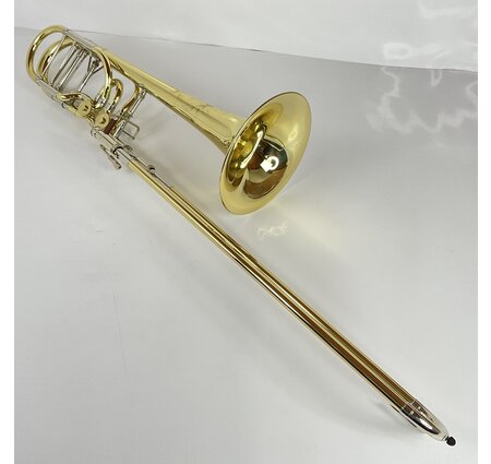 Used S.E. Shires Q Series TBQ36YR Bb/F/Gb/D Bass Trombone (SN: Q0990)