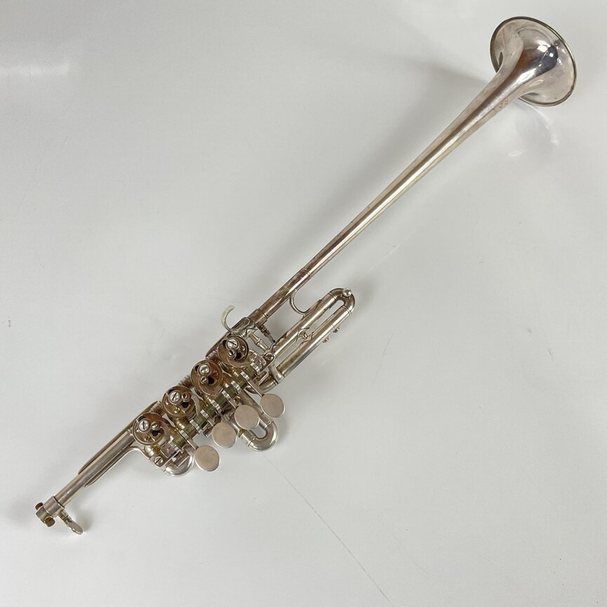 Used Monke Four-Valve Rotary Bb/A Piccolo Trumpet [35312]