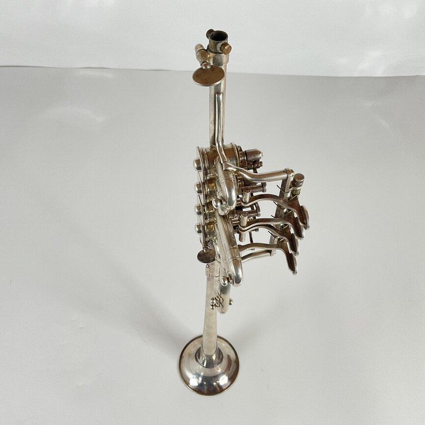 Used Monke Four-Valve Rotary Bb/A Piccolo Trumpet [35312]