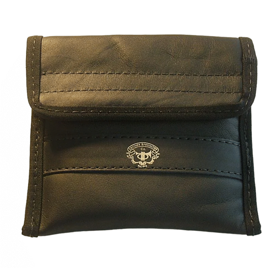 Leather Specialties Trumpet Double Mouthpiece Pouch - Leather, Black