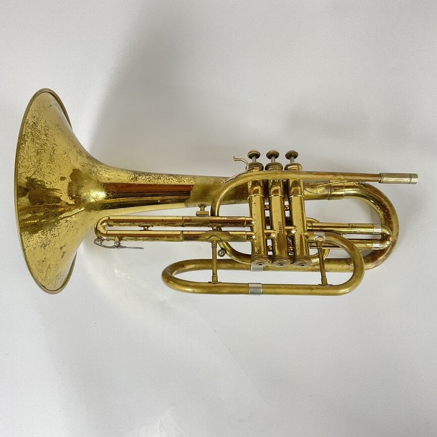 Used Bach 1017 Mercedes F Mellophone, Left-Hand Conversion (SN: 37629)