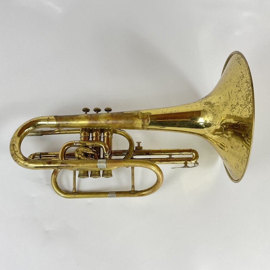 Used Bach 1017 Mercedes F Mellophone, Left-Hand Conversion (SN: 37629)