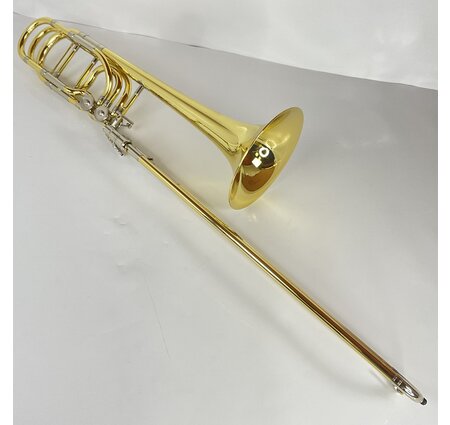 Used Yamaha YBL-830 Bb/F/Gb/D Bass Trombone (SN: 757376)