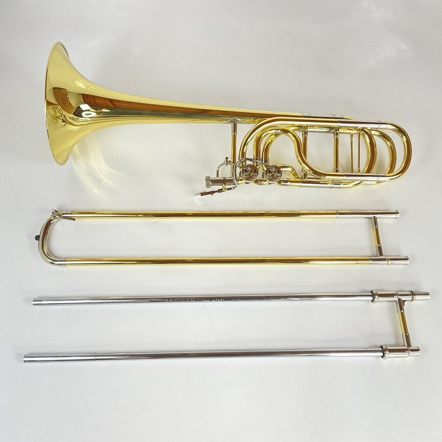 Used Yamaha YBL-830 Bb/F/Gb/D Bass Trombone (SN: 757376)