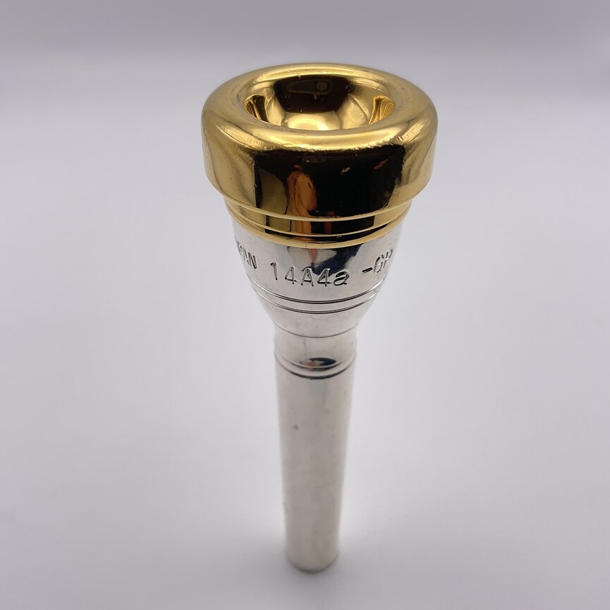 Used Yamaha 14A4a Trumpet, Heavyweight Gold-Plated Rim [36247]