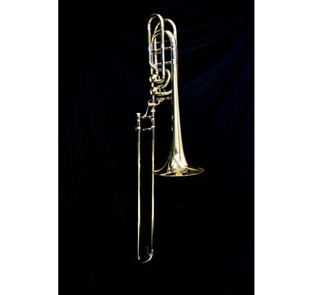 M&W 929 Large Bore Double Valve Bass Trombone Bb/F/Gb with Non-Detachable Bell