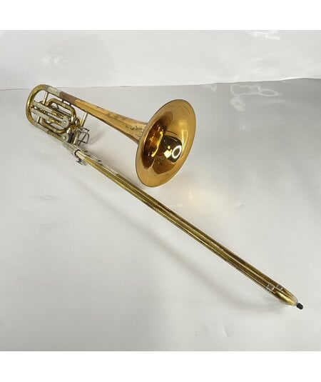 Used Bach "Corporation" 50B2GL Bb/F/Eb Dependent Bass Trombone (SN: 26870)