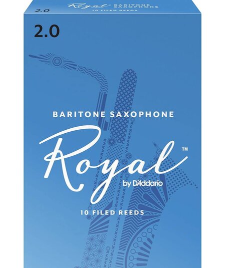 Rico Royal Baritone Saxophone Reeds, Box of 10