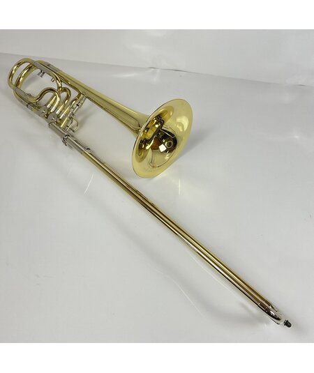 Rath R9 Bb/F/Gb/D Yellow Brass Bass Trombone with Independent Rotax Valves (SN: 931)