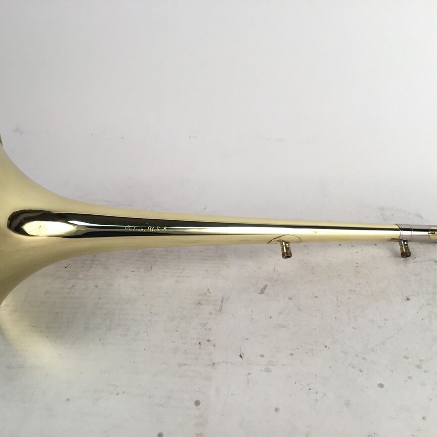 Used Edwards 207 Yellow Brass Tenor Trombone Bell Flare [498]