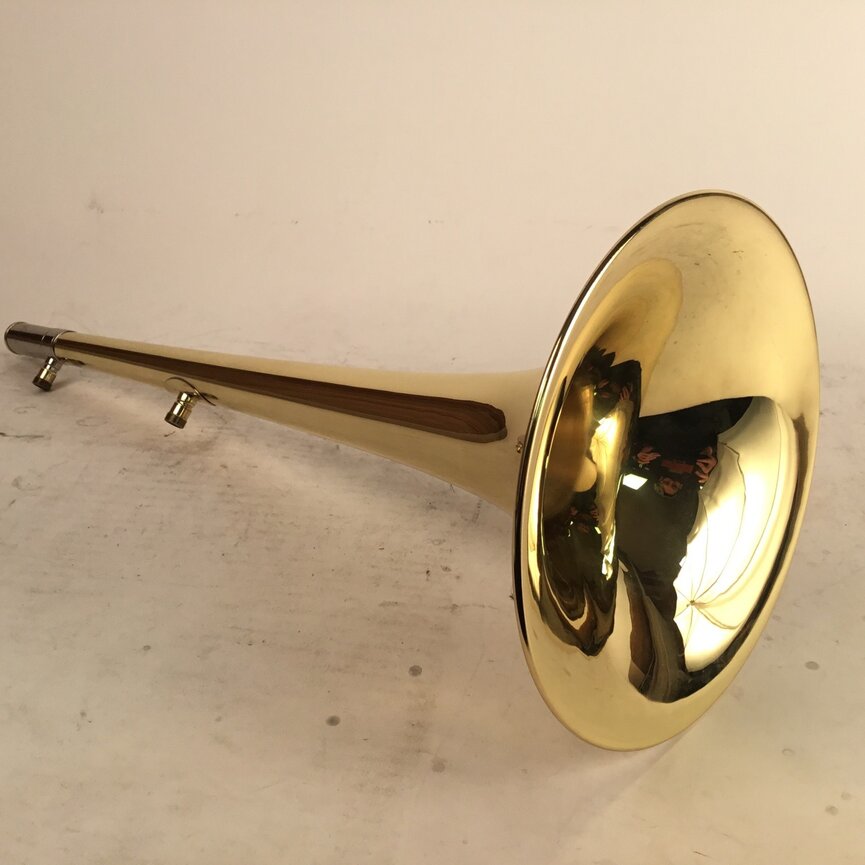 Used Edwards 207 Yellow Brass Tenor Trombone Bell Flare [498]