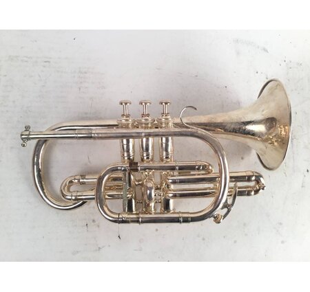 Used August Pollman Light Action NY Bb Cornet [323]