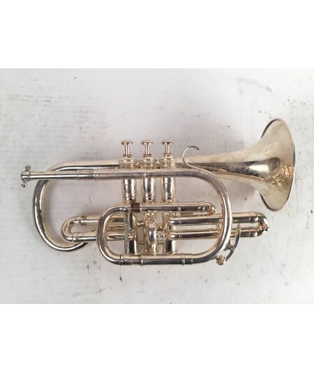 Used August Pollman Light Action NY Bb Cornet [323]