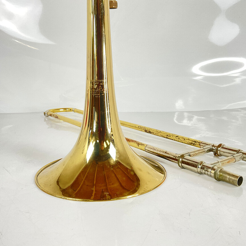 Used Bach 42B Bb/F Tenor Trombone (SN: 75580)