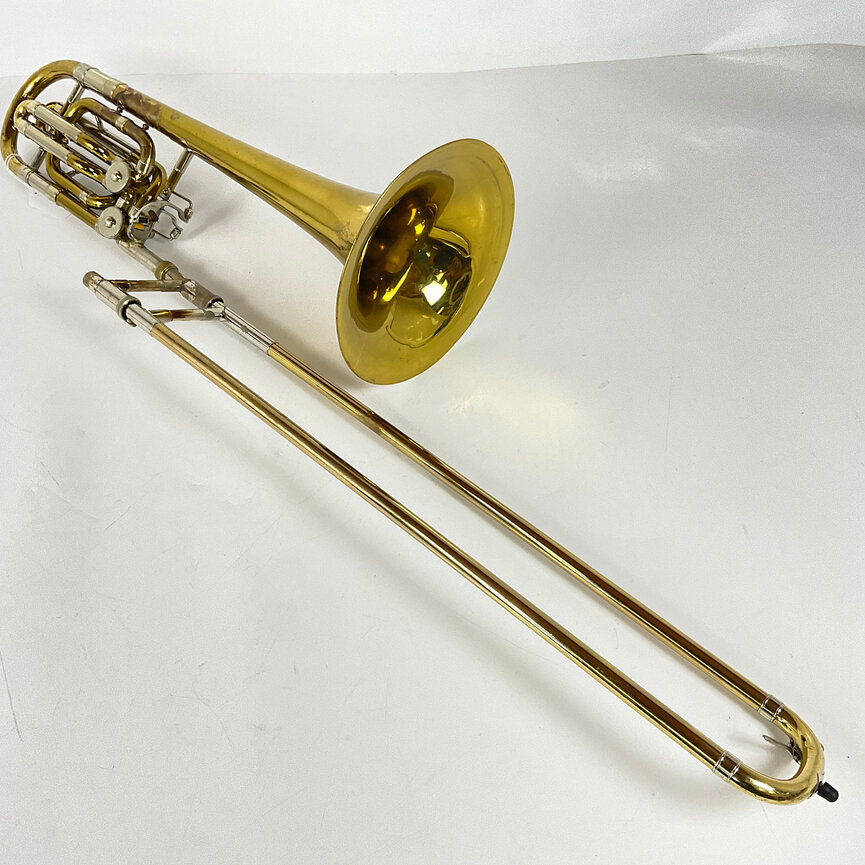Used Bach "Corporation" 50B2 Bb/F/Eb Dependent Bass Trombone (SN: 14745)