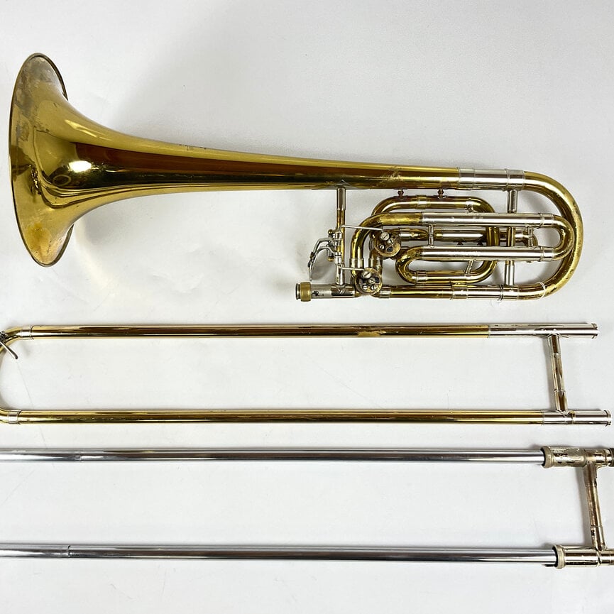 Used Bach "Corporation" 50B2 Bb/F/Eb Dependent Bass Trombone (SN: 14745)
