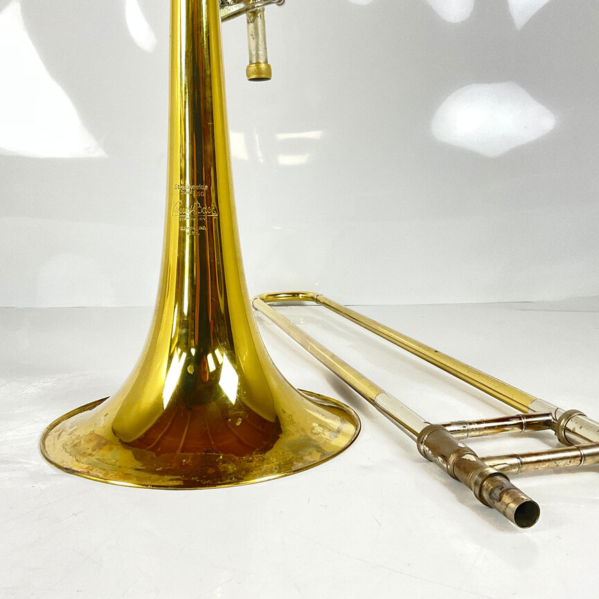 Used Bach "Corporation" 50B2 Bb/F/Eb Dependent Bass Trombone (SN: 14745)