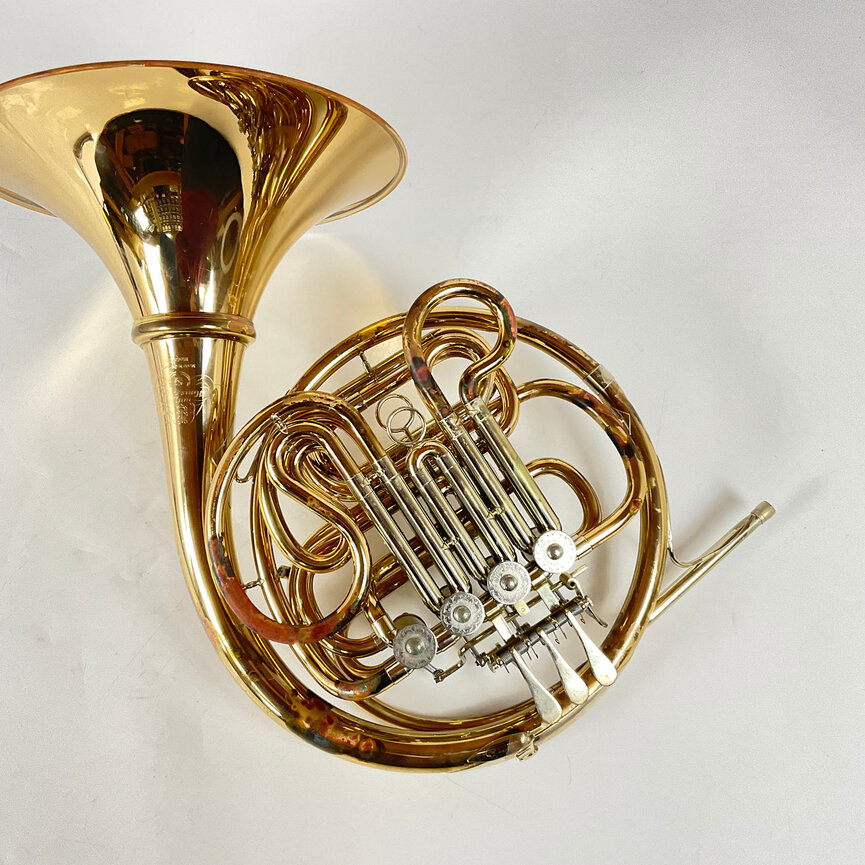Used Hans Hoyer 801G F/Bb Double French Horn (SN: 400053M)