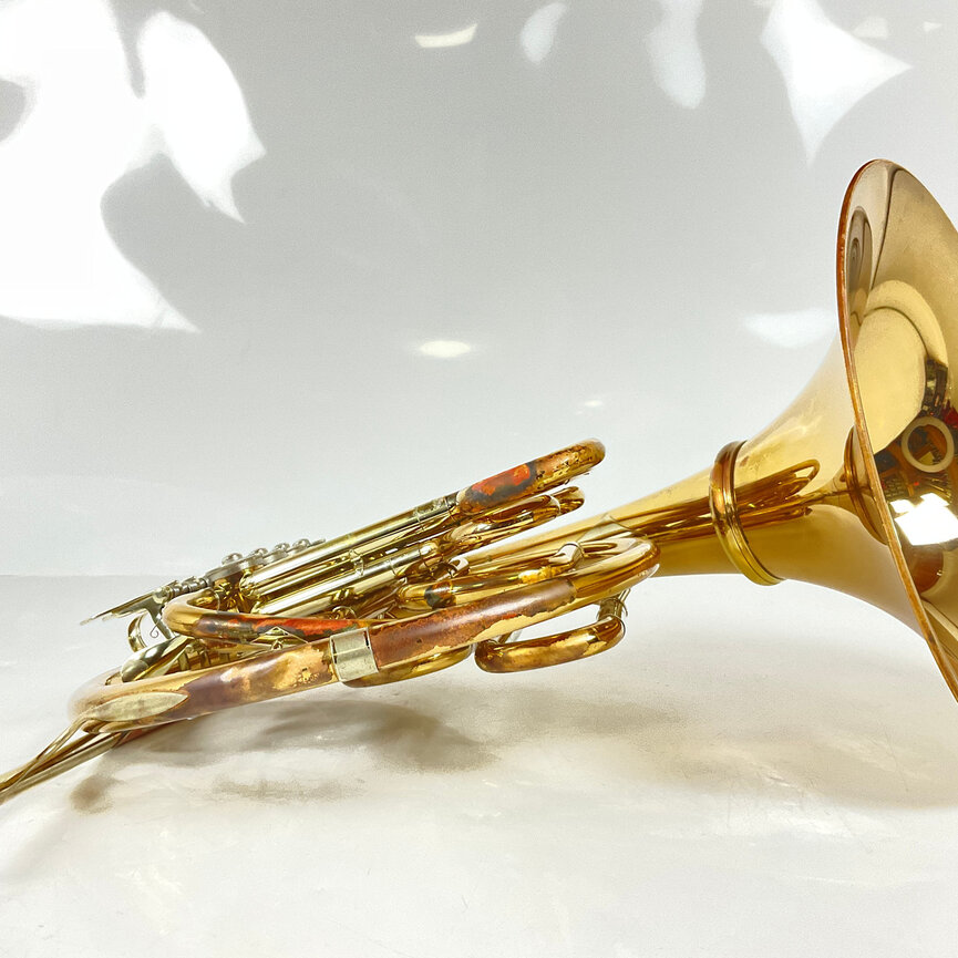 Used Hans Hoyer 801G F/Bb Double French Horn (SN: 400053M)