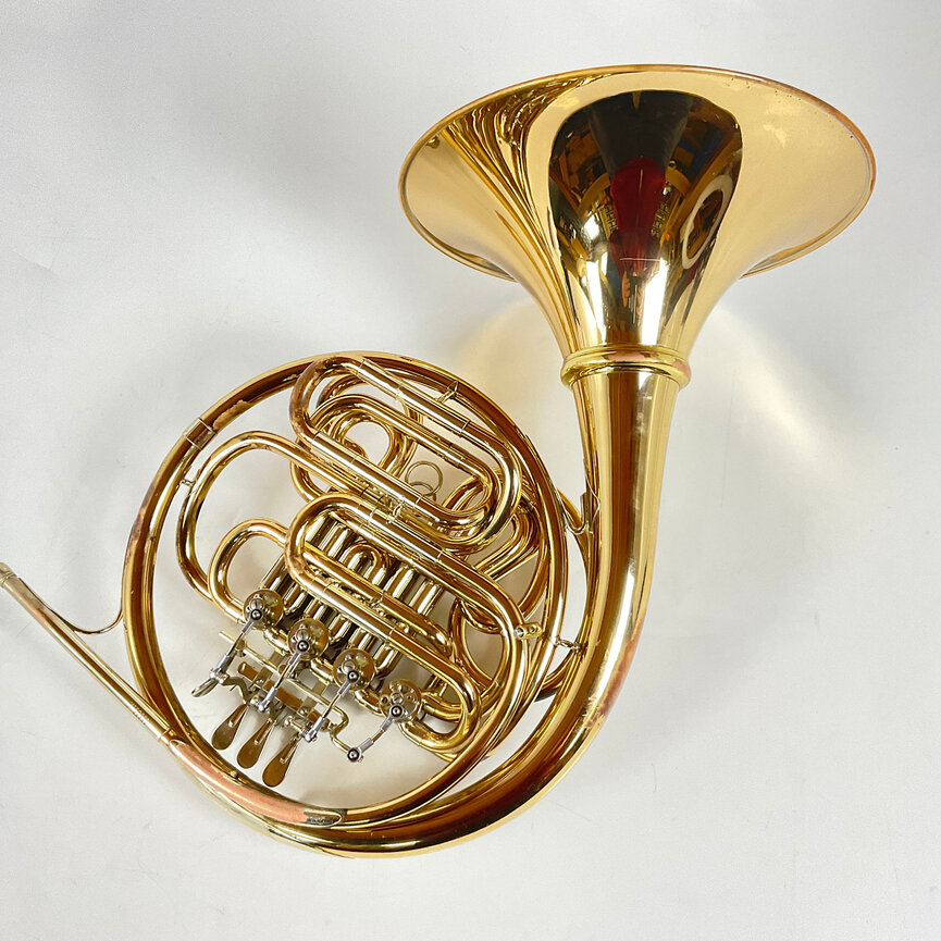 Used Hans Hoyer 801G F/Bb Double French Horn (SN: 400053M)