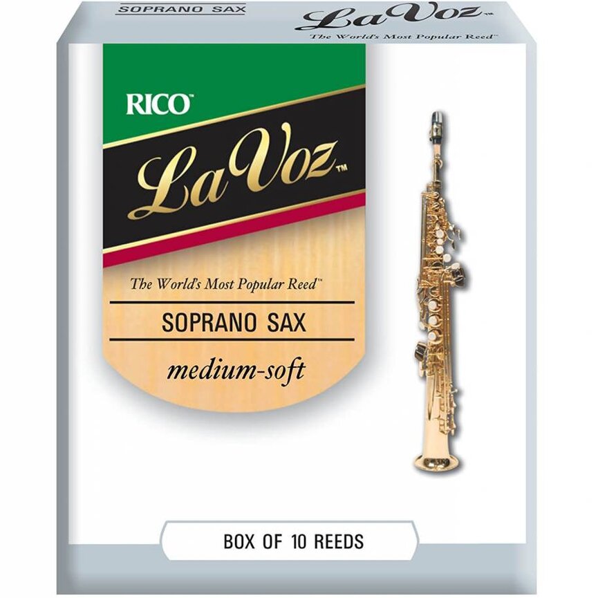 Rico La Voz Soprano Saxophone Reeds, Box of 10