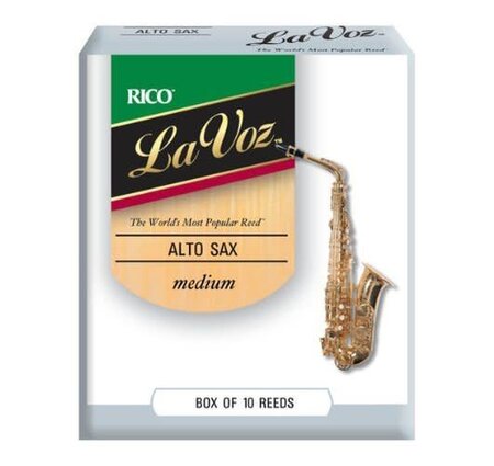 Rico La Voz Alto Saxophone Reeds, Box of 10