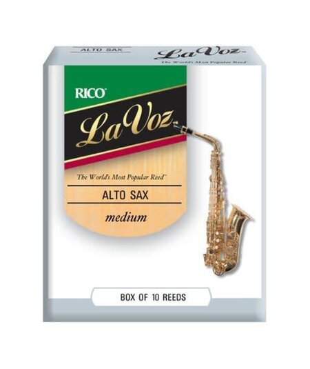 Rico La Voz Alto Saxophone Reeds, Box of 10