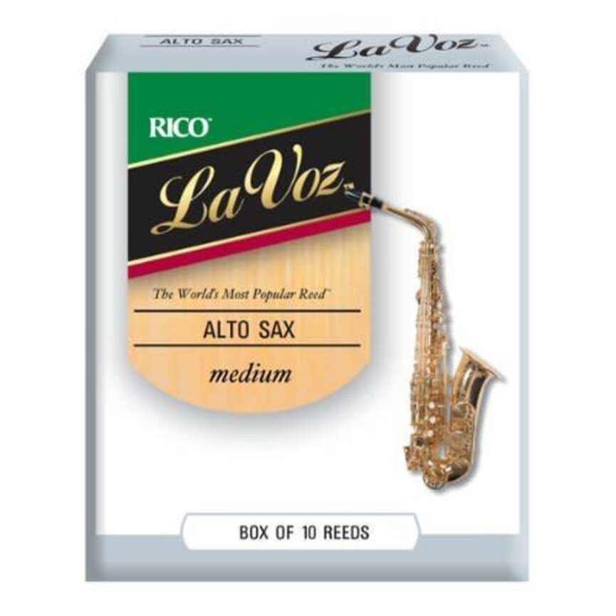 Rico La Voz Alto Saxophone Reeds, Box of 10