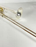 Used Bach LT42B Bb/F Tenor Trombone, Sterling Silver Plus Bell (SN: 218206)