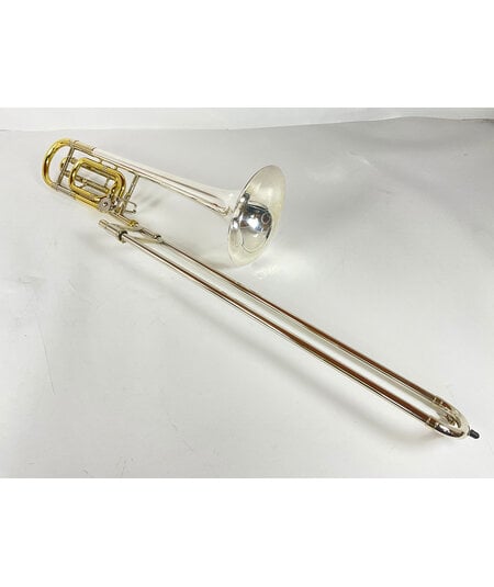 Used Bach LT42B Bb/F Tenor Trombone, Sterling Silver Plus Bell (SN: 218206)