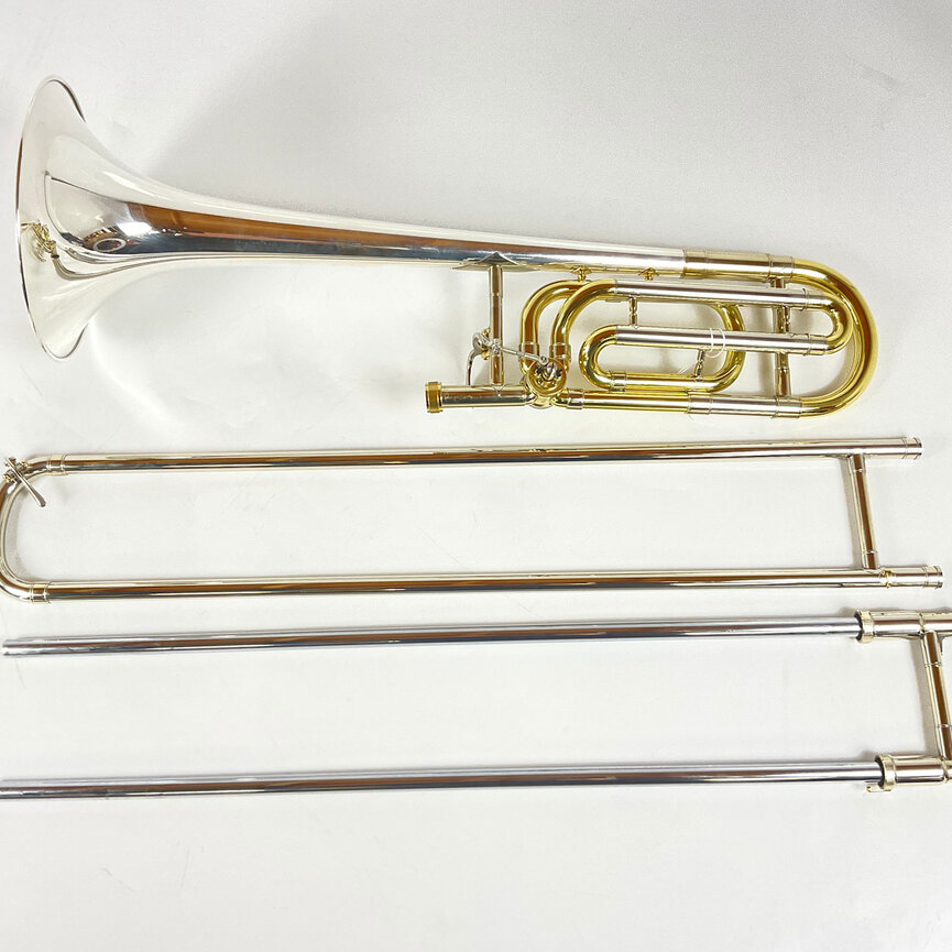 Used Bach LT42B Bb/F Tenor Trombone, Sterling Silver Plus Bell (SN: 218206)