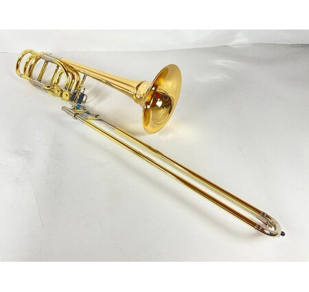 Used Yamaha YBL-835GD Bb/ F/Gb/D Bass Trombone (SN: 912467)