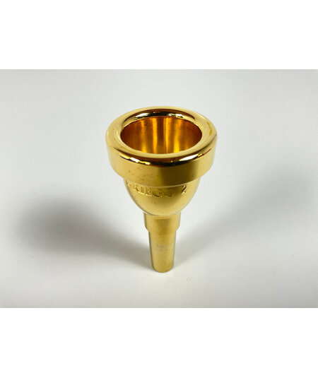 Used Griego 2 Deco Large Shank Trombone, Gold Plate [39821]