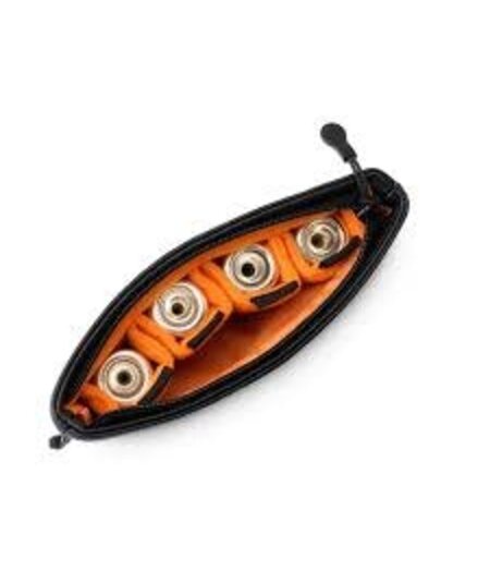 ProTec 4-Piece Slim Leatherette Trumpet Mouthpiece Pouch, Black