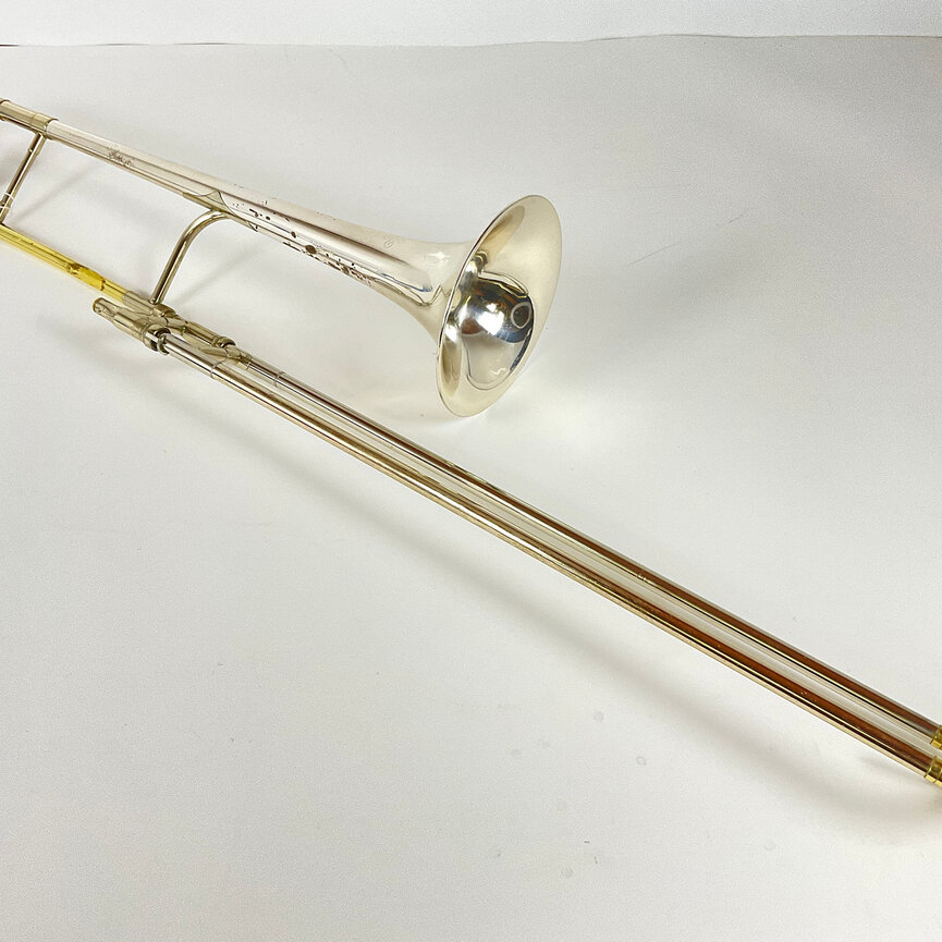 Used King 2102 (2B) Sterling Silver Bell Bb Tenor Trombone (SN: 259071)