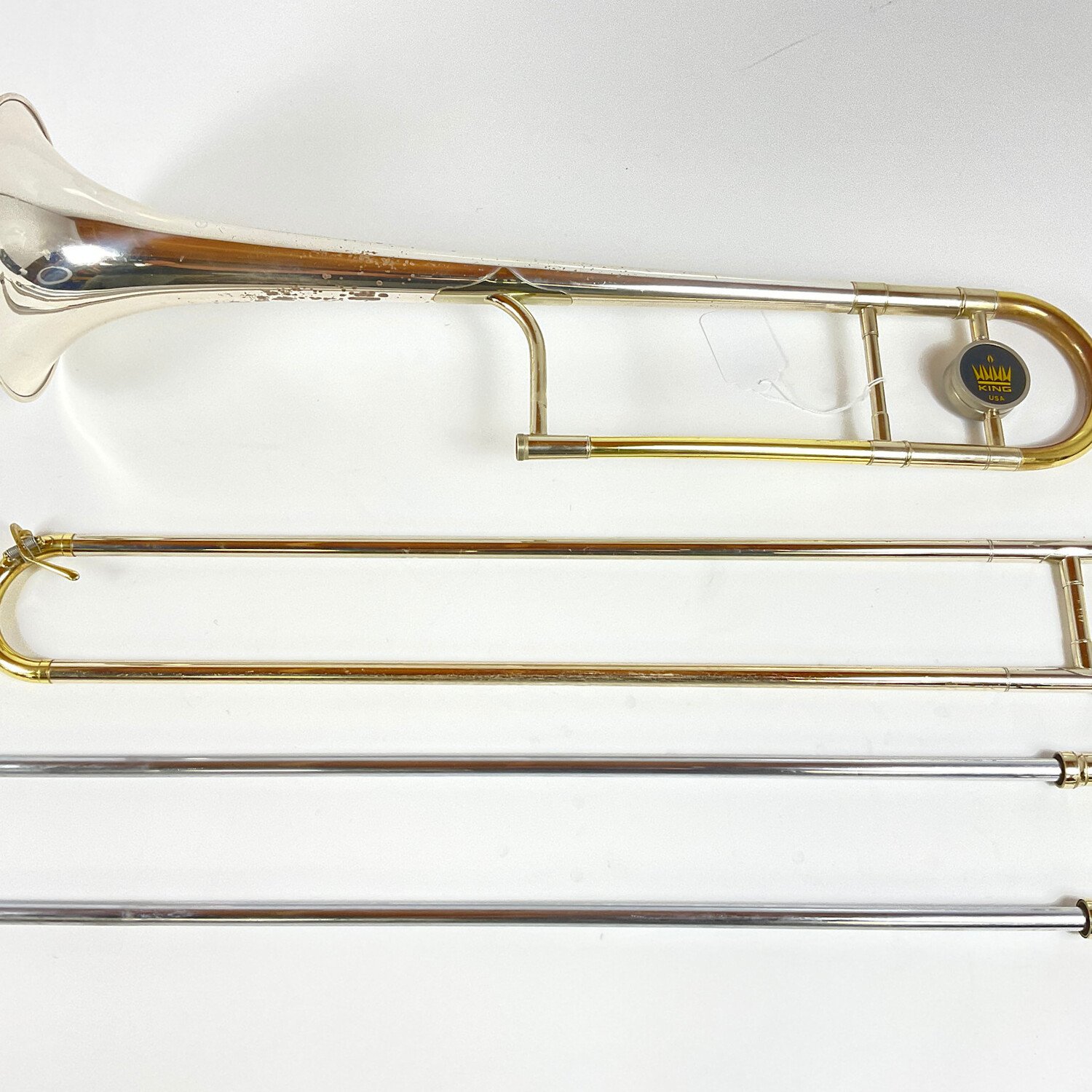 Used King 2102 (2B) Sterling Silver Bell Bb Tenor Trombone