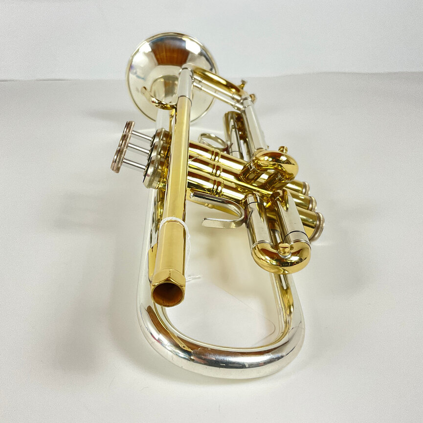 Used Bach 37 Bb Trumpet, Sterling Silver Plus Bell (SN: 462478)