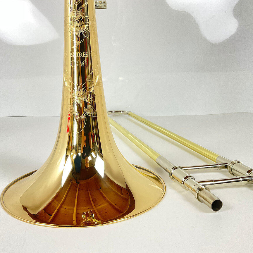 Demo S.E. Shires Q Series TBQ36GRX Bb/F/Gb/D Bass Trombone (SN: Q19001)