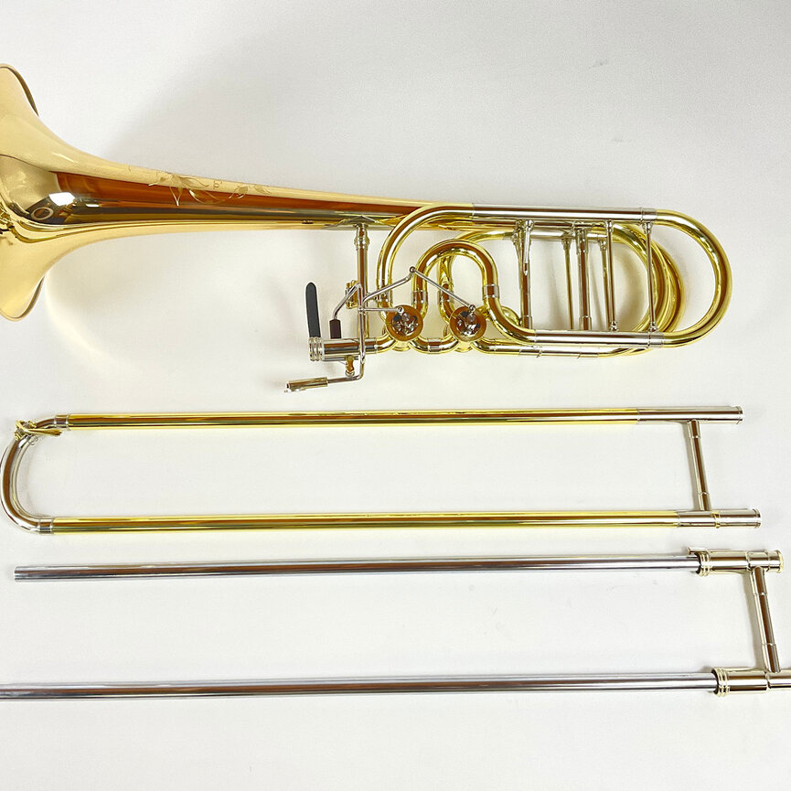 Demo S.E. Shires Q Series TBQ36GRX Bb/F/Gb/D Bass Trombone (SN: Q19001)