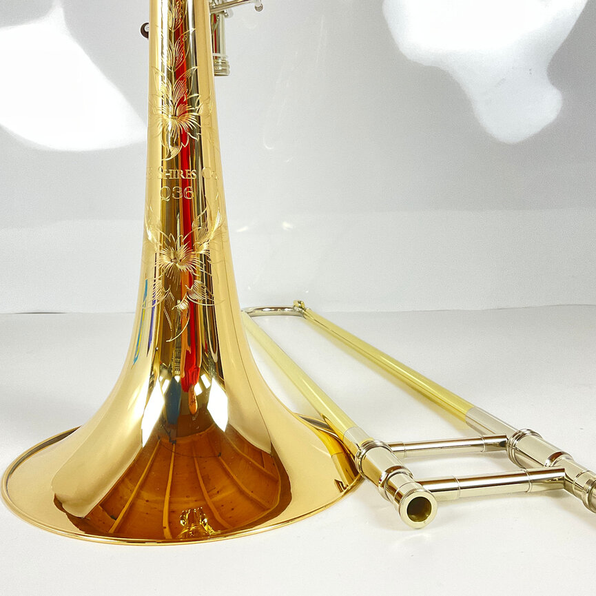Demo S.E. Shires Q Series TBQ36YRX Bb/F/Gb/D Bass Trombone (SN: Q19011)
