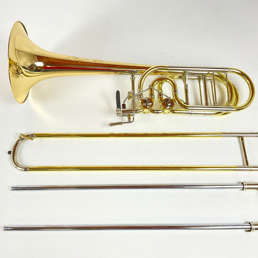 Demo S.E. Shires Q Series TBQ36YRX Bb/F/Gb/D Bass Trombone (SN: Q19011)