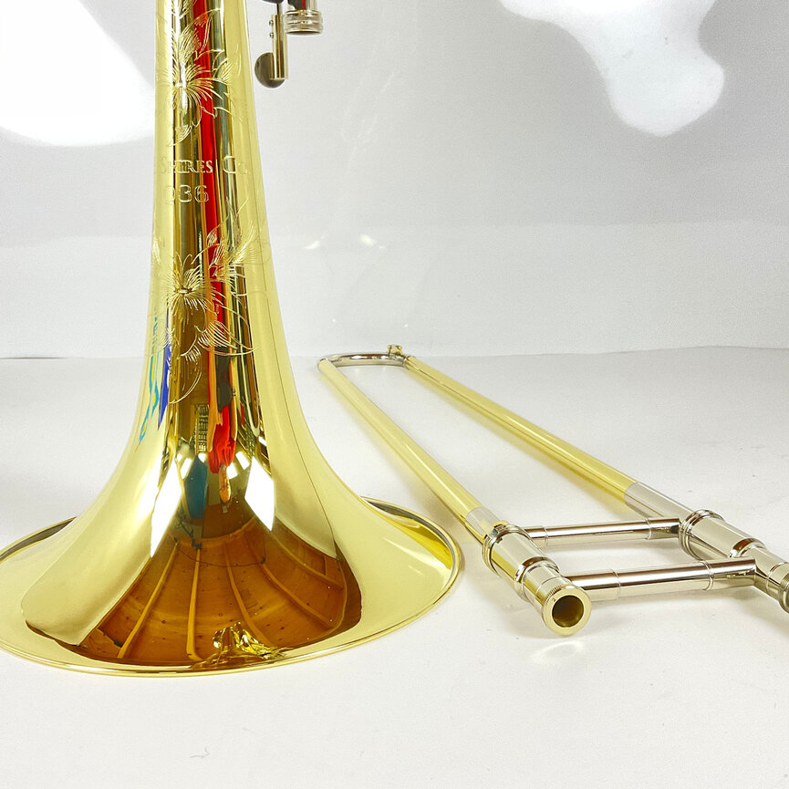 Demo S.E. Shires Q Series TBQ36YRX Bb/F/Gb/D Bass Trombone (SN: Q19095)